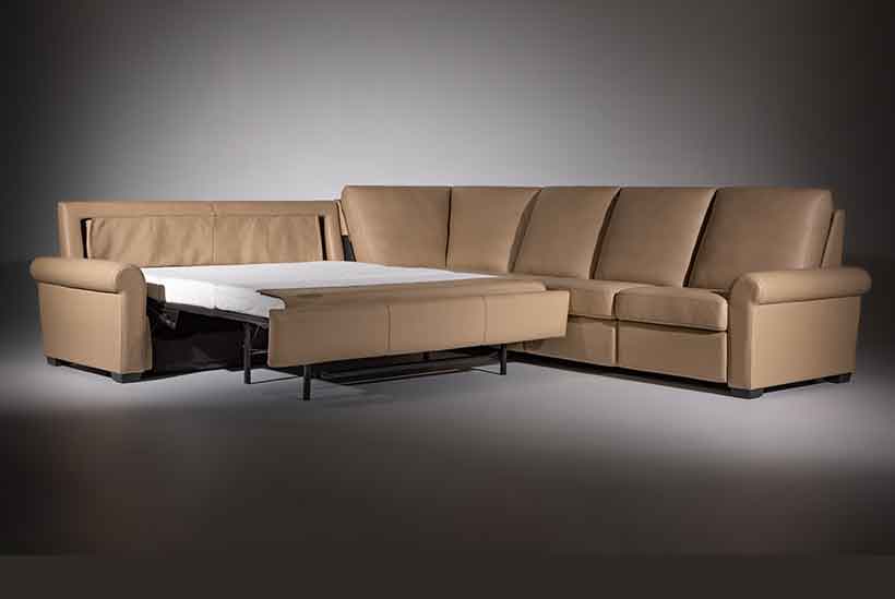 Comfort Sleeper Sectional with open bed